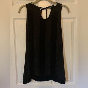 LOFT Black Sleeveless Tank Top